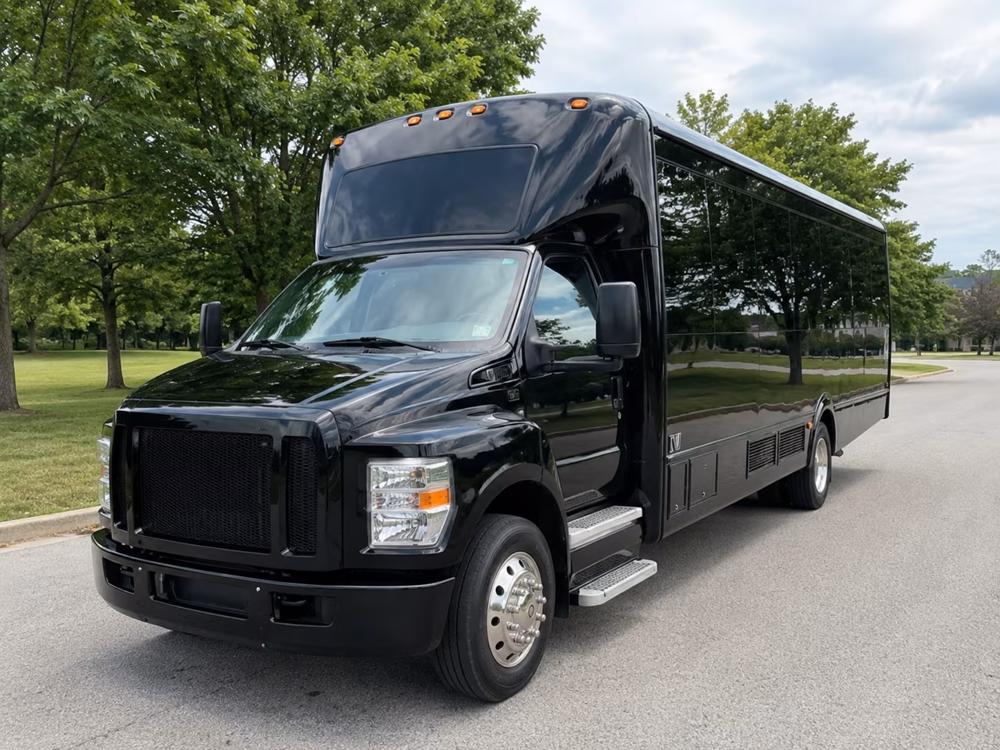 denton corporate retreat shuttle bus rentals